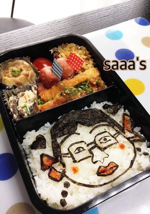 キャラ弁 みぎわさん 大人弁当-レシピのメイン写真