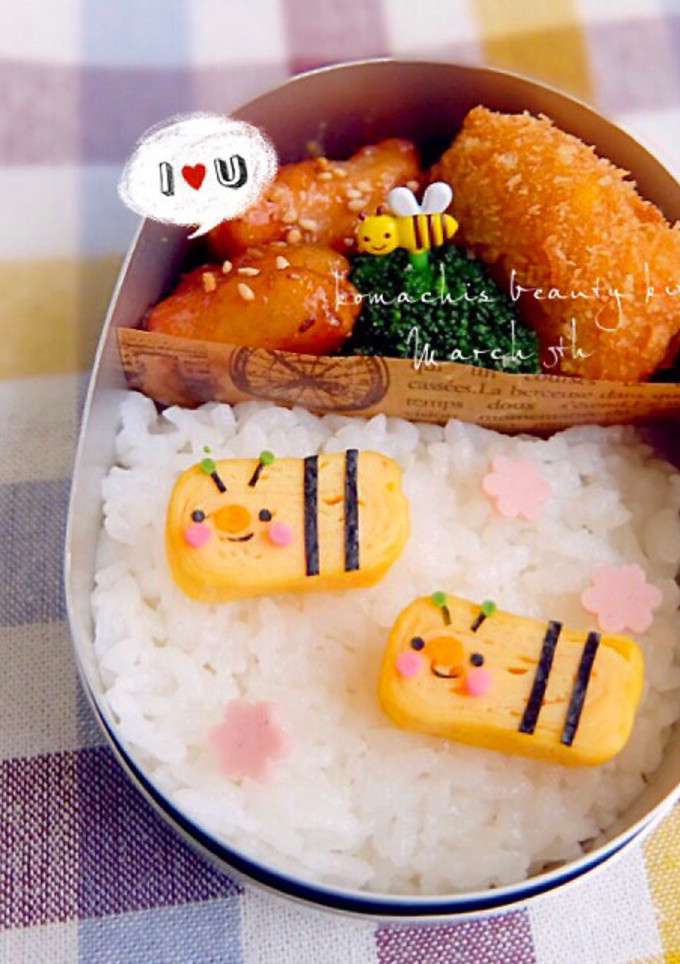 幼稚園 キャラ弁♡みつばち-レシピのメイン写真