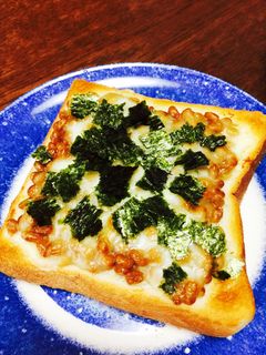超簡単!栄養満点!納豆トースト♬-レシピのメイン写真