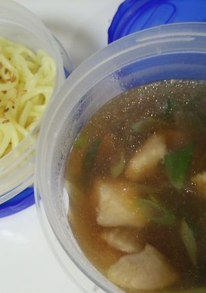 ５分で簡単！もちもちつけ麺弁当❤-レシピのメイン写真