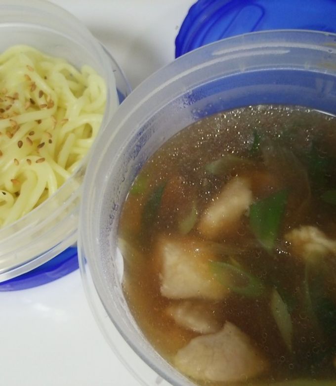 ５分で簡単！もちもちつけ麺弁当❤-レシピのメイン写真