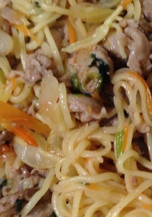 マルちゃんたらこ豚肉野菜焼きそば！-レシピのメイン写真