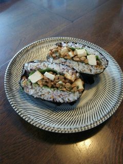納豆と厚揚げのおにぎらず-レシピのメイン写真