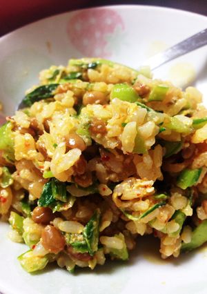 葉酸たっぷり納豆キムチチャーハン-レシピのメイン写真