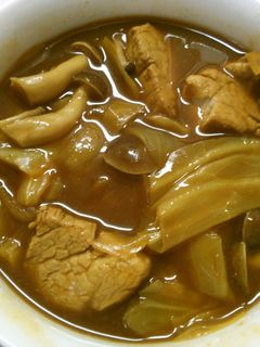 キャベツ 豚肉 玉ねぎの カレースープ♪-レシピのメイン写真