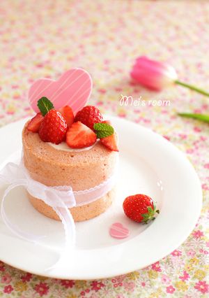 苺ミルク☆まかないロールケーキ-レシピのメイン写真