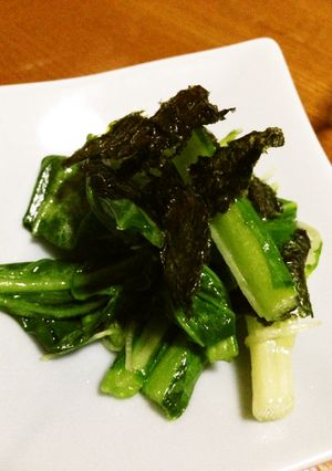 小松菜と水菜のごま油炒め-レシピのメイン写真