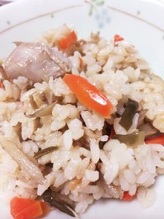 鶏肉の炊き込みご飯-レシピのメイン写真