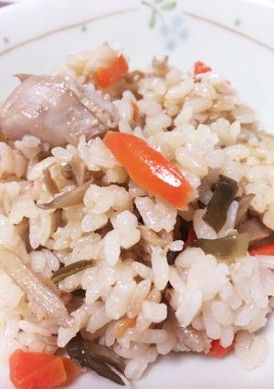 鶏肉の炊き込みご飯-レシピのメイン写真
