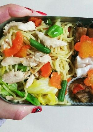 冷めてもくっつかない焼きそばお弁当-レシピのメイン写真