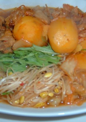 じゃが芋と豚バラのキムチスープ煮-レシピのメイン写真