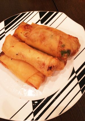 昨日の野菜炒めコッソリ春巻きにリメイク♬-レシピのメイン写真