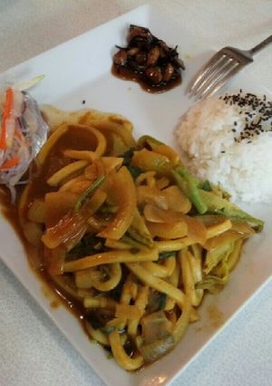 ノンオイルカレーうどん（ライス付）-レシピのメイン写真