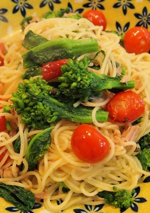 春色パスタ・・・ペペロンチーノ風パスタ-レシピのメイン写真