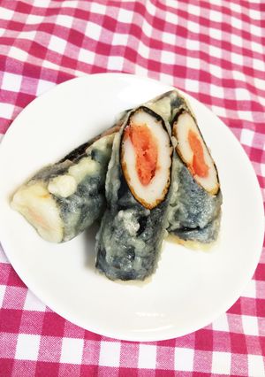 ちくわ明太子の磯辺天ぷら-レシピのメイン写真