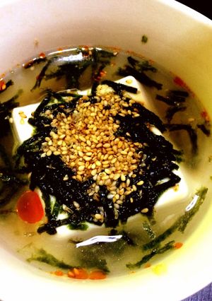 超簡単☆豆腐パカッ!韓国風スープ☆★-レシピのメイン写真