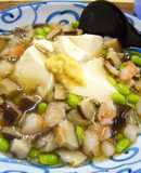 白しょうゆでアレンジ☆豆腐の冷あんかけ