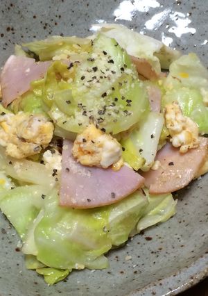 キャベツとタマゴのチーズ炒め-レシピのメイン写真