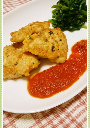 簡単♪節約♪むね肉のピカタ☆粉チーズ香る-レシピのメイン写真