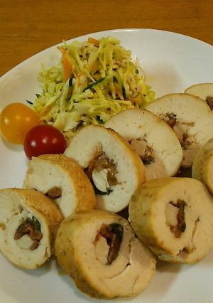 さっぱり梅しそやわらか鶏ロール-レシピのメイン写真