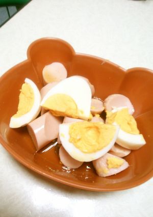 魚肉二ソ茹で卵サラダ-レシピのメイン写真