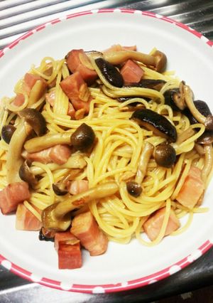 ♡ｷﾉｺとﾍﾞ-ｺﾝの和風ﾊﾟｽﾀ♡-レシピのメイン写真