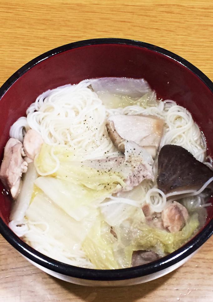 干ししいたけの旨み！あったか☆そうめん☆-レシピのメイン写真