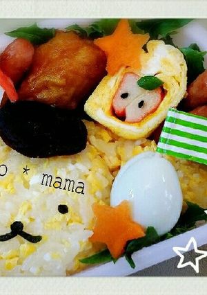 ぽむぽむぷりん弁当♡-レシピのメイン写真