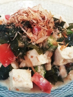 春のワカメと豆腐のサラダ-レシピのメイン写真