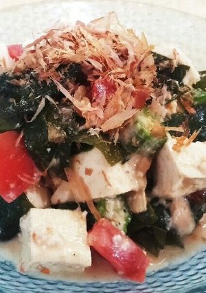 春のワカメと豆腐のサラダ-レシピのメイン写真