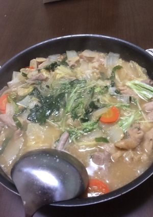 味噌味もつ鍋-レシピのメイン写真
