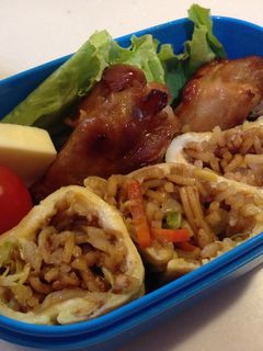 そば飯オムライス-レシピのメイン写真