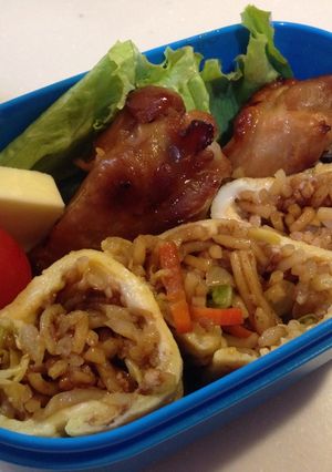 そば飯オムライス-レシピのメイン写真