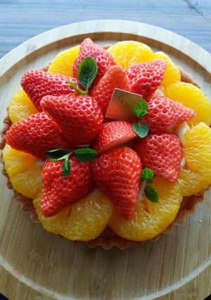 甘夏とイチゴのタルト-レシピのメイン写真
