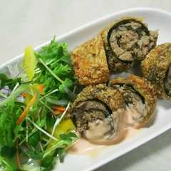 รูปของ ひき肉の磯辺巻きフライ