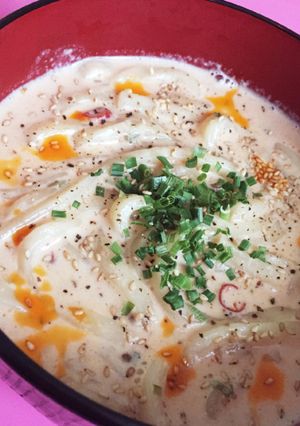 坦々風☆ミルクうどん-レシピのメイン写真