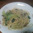 チンゲン菜としめじの和風パスタ