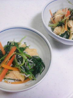 水菜と油揚げの炊いたん-レシピのメイン写真