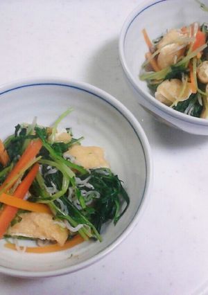 水菜と油揚げの炊いたん-レシピのメイン写真