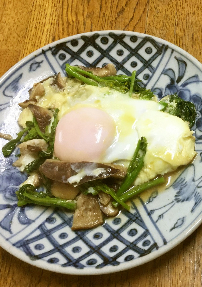 産直農家の「からし菜の卵とじ」-レシピのメイン写真