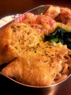 バター醤油香る★焼きそばいなり★たらこ味-レシピのメイン写真