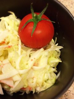 らっきょうでコールスロー風サラダ-レシピのメイン写真