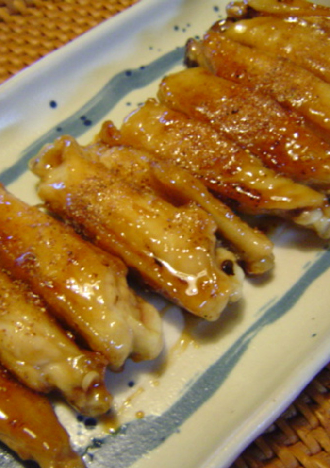 手羽中黒蜜照り焼き-レシピのメイン写真