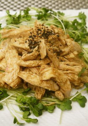 しっとり～♡鶏胸肉のごま生姜オイスター☆-レシピのメイン写真