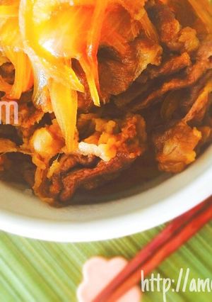 簡単だから定番料理♫ちゃちゃっと牛丼-レシピのメイン写真