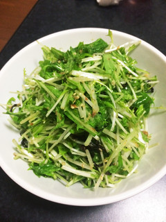 簡単♬水菜の和風サラダ-レシピのメイン写真
