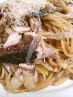 ごまサバとネギの和風パスタ-レシピのメイン写真