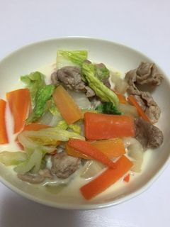 簡単☆豆乳仕立ての野菜炒め-レシピのメイン写真