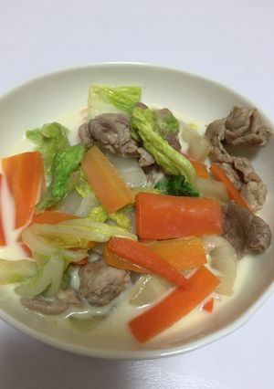 簡単☆豆乳仕立ての野菜炒め-レシピのメイン写真