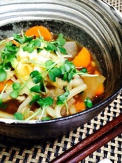 【15分】夜食に*中華風甘辛煮込みうどん-レシピのメイン写真